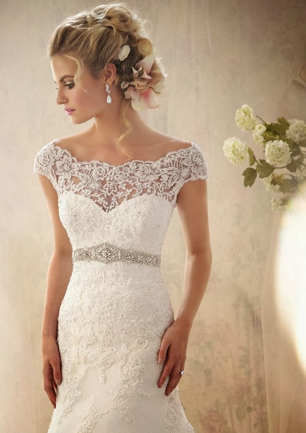 mori lee wedding dress with long lace jacket 2005