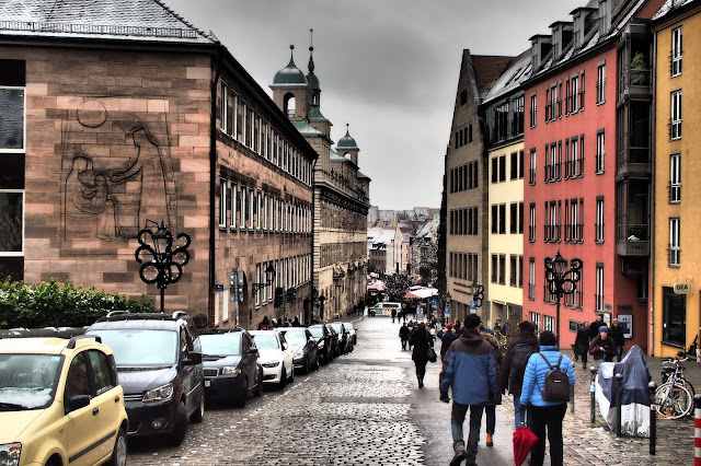 norimberská ulice // street in Nuremberg norimberská ulice // street in Nuremberg