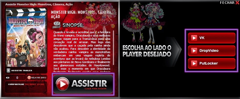 Bloo MayS.: Monster High: Monstros, Câmera, Ação disponível para assistir  dublado online!!