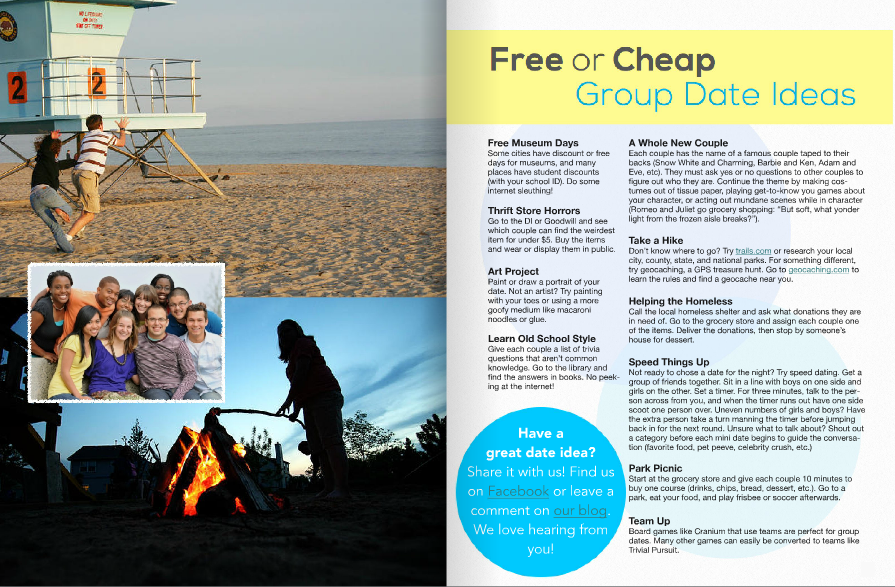 Stand & Shine Magazine Free or Cheap Group Date Ideas