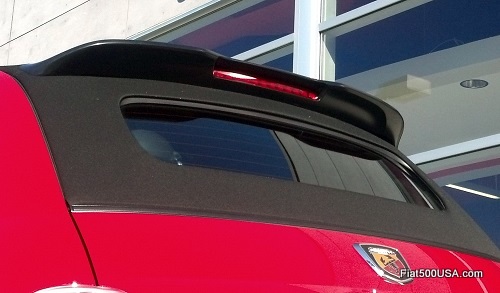 Fiat 500c Abarth Cabrio rear roof spoiler