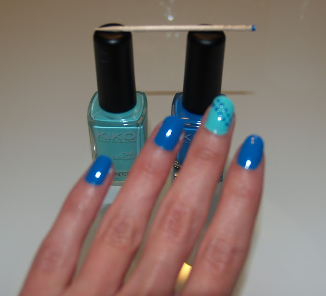 kiko nails dots kiko nails blue dots uñas esmaltes