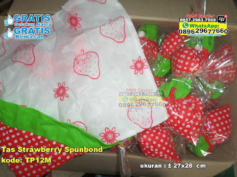 Tas Strawberry Spunbond unik
