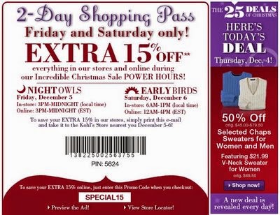 Kohls 5 dollars off coupon code