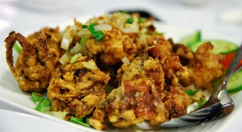 Semolina Coated Crab Fritters with Herbs and Paprika