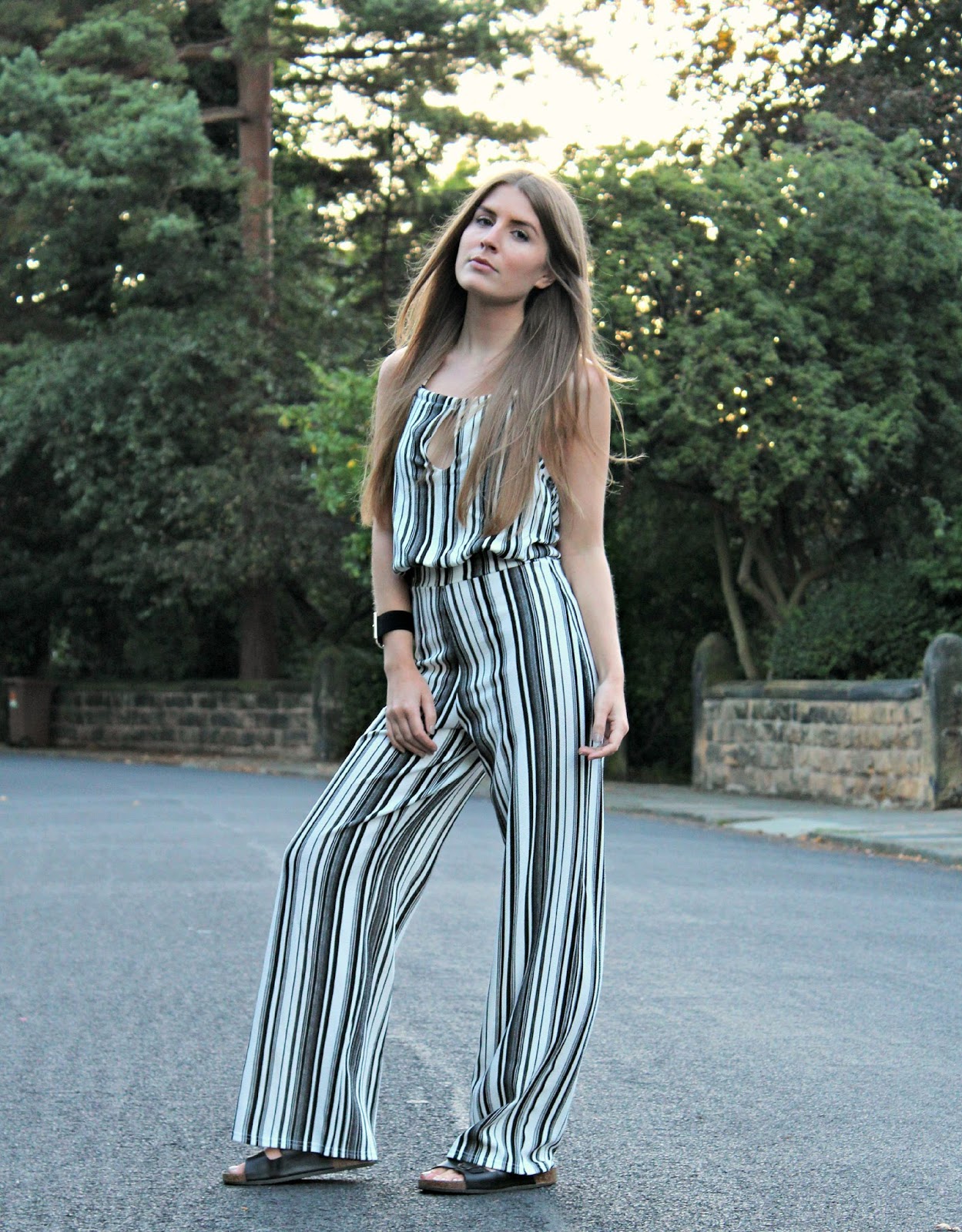 Outfit Striped Jumpsuit Style Trunk