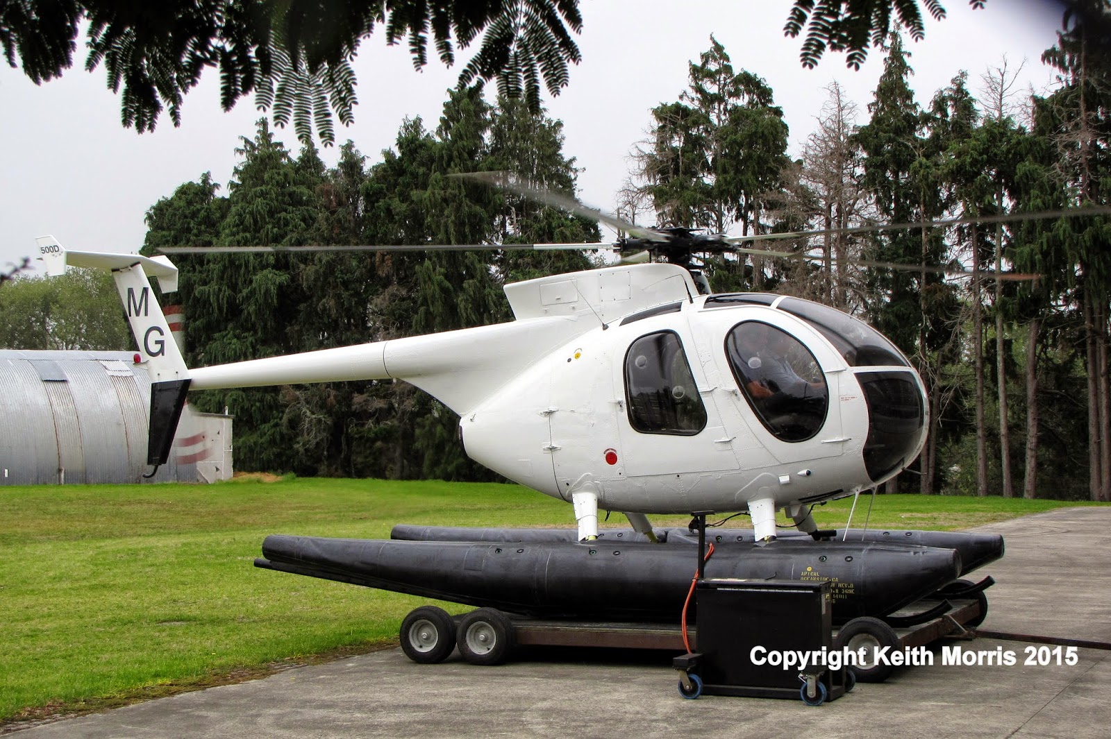 NZ Civil Aircraft Helicopter on Floats at Ardmore 2322015