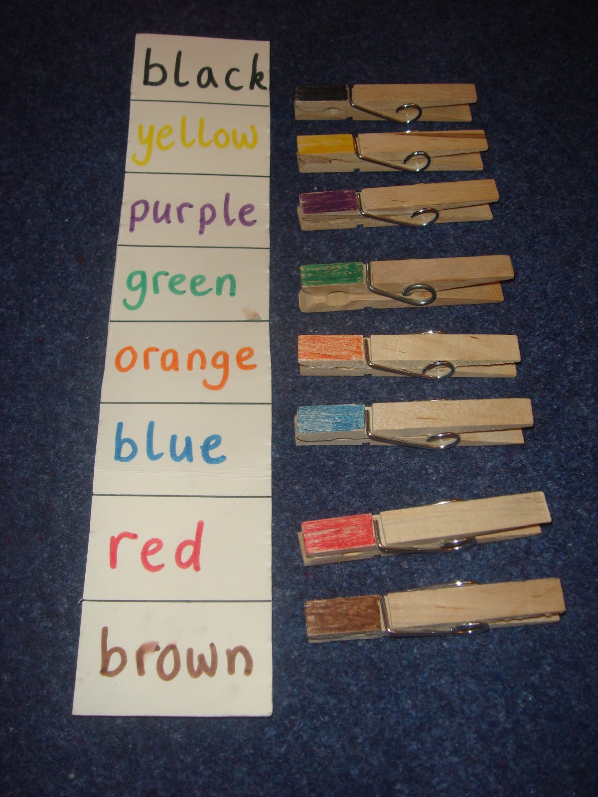 Clothes pegs (pins) busy bags Preschool learning activities, Kids