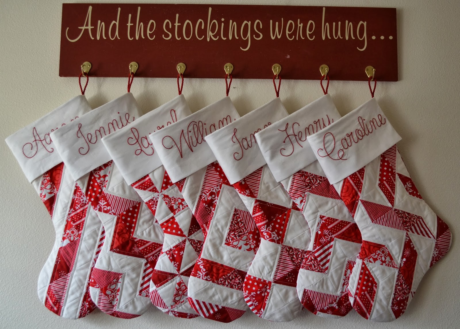 Just Let Me Quilt: The Stockings Were Sewn And Hung