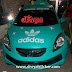 Wrapping & Cutting Honda Brio Green Tosca & white Adidas Logo