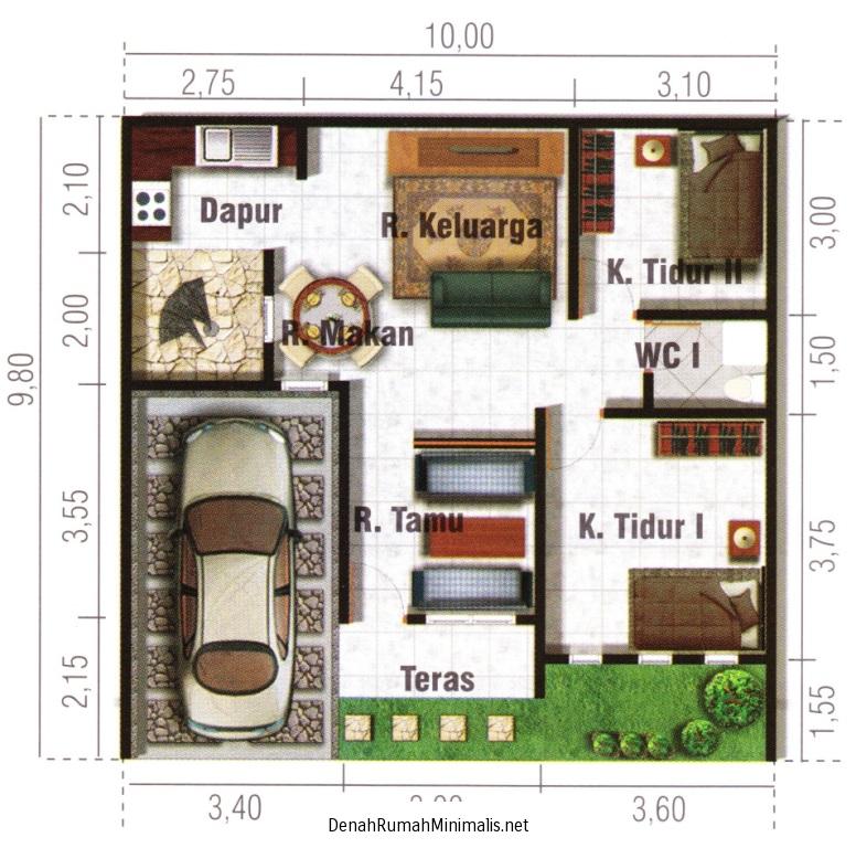 Denah Rumah Minimalis 2015 Contoh Denah Rumah Minimalis Trend