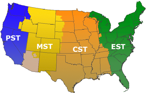 washington time zone utc