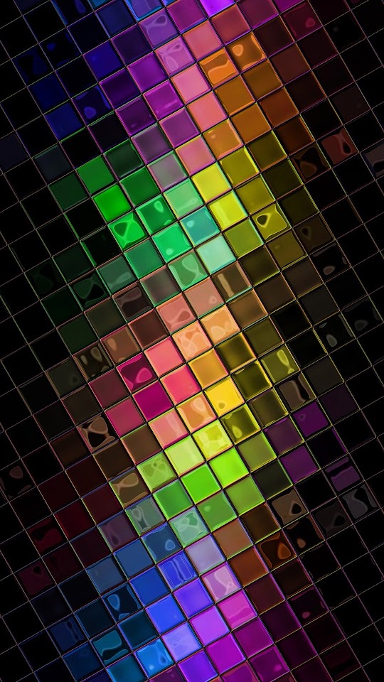 Colorful HD Squares Disco Ball  Android Best Wallpaper