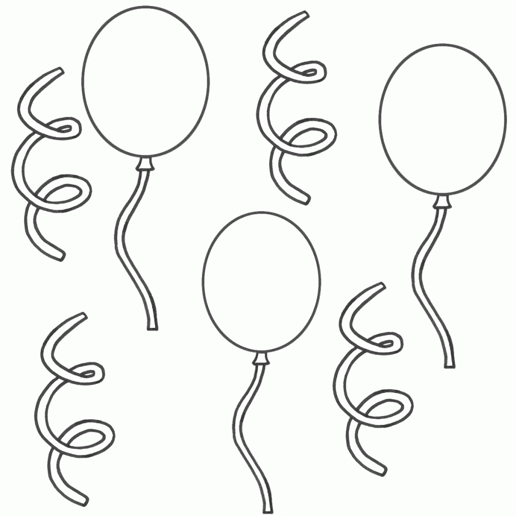 Kids Page: Printable Balloon Coloring Pages