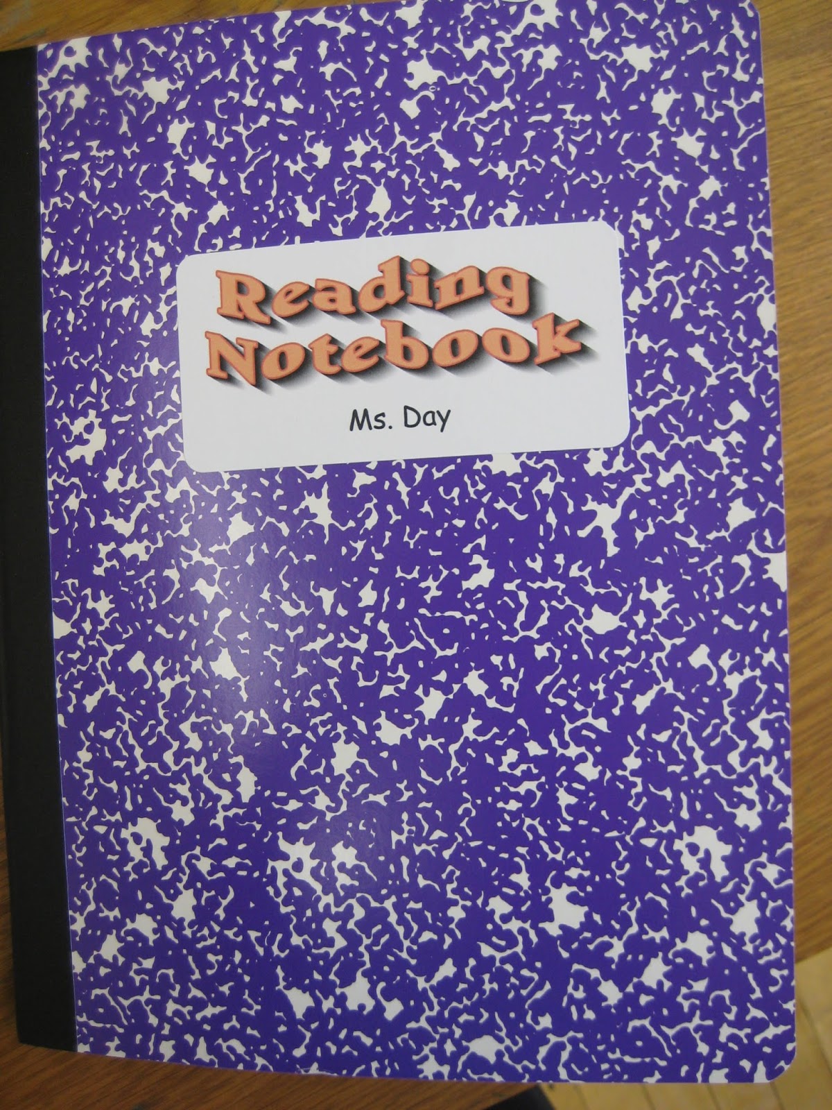 Day's Class Notes Setting Up Our Reading Notebooks