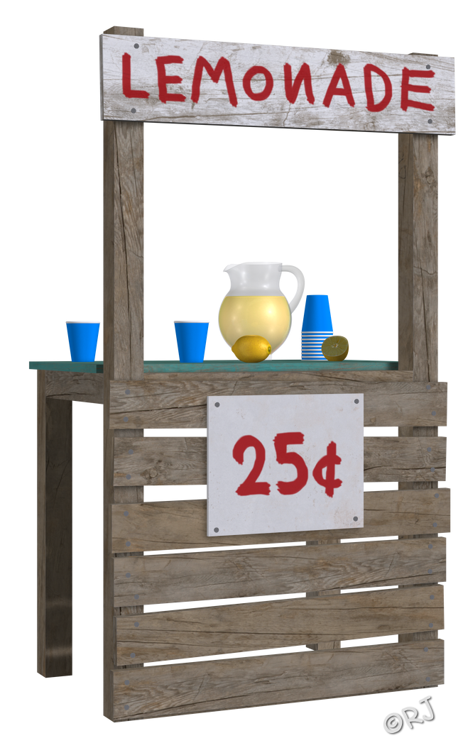 RJs DazZariffic Spot Free Lemonade Stand & Skylar (Mini Set)