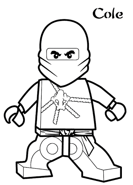 Lego Ninjago Coloring Pages Cole Lego Ninjago Coloring Pages Cole