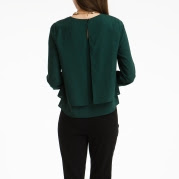 Backview of green blouse of Mixxo