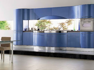 Blue Modern Kitchen