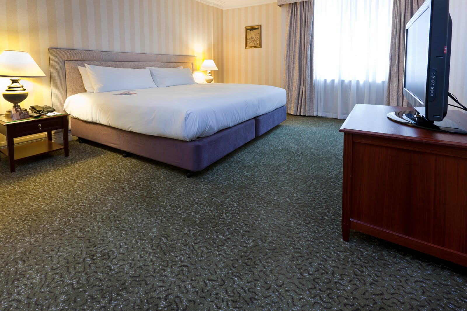 Hotel room carpet piss