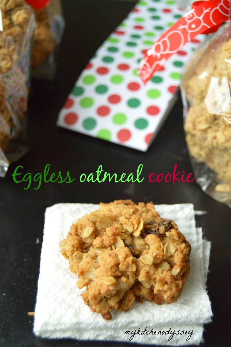 Eggless oatmeal cookies Eggless Oatmeal cookies