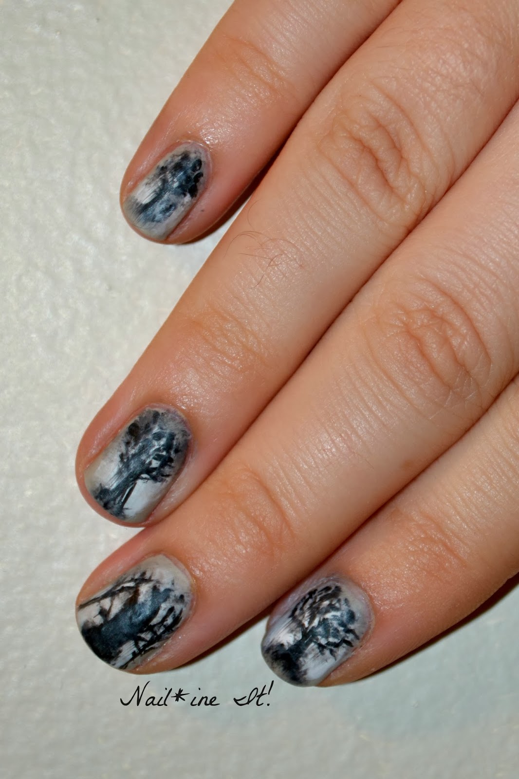 Nail*ine It! 31DC2013 Sleepy Hollow Nails (+Tutorial)
