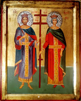 Sfintii Imp. Constantin si Elena Sfintii Imp. Constantin si Elena, pictura in tempera pe lemn