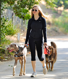 Amanda Seyfried  in Griffith Park with her god
