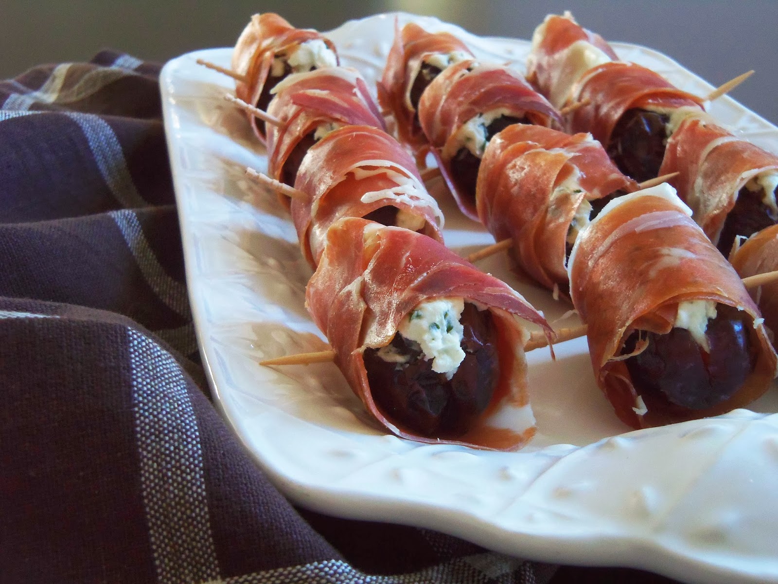 Simply Romanesco Goat Cheese Stuffed Dates