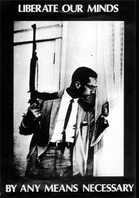 Malcolm X Liberate+our+minds+by+any+means+necessary