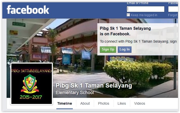 Facebook PIBG SK 1 Taman Selayang