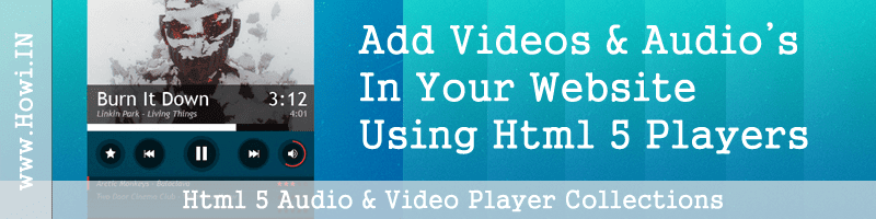 Html 5 Audio and Video Player Collections Html 5 Audio and Video Player Collections