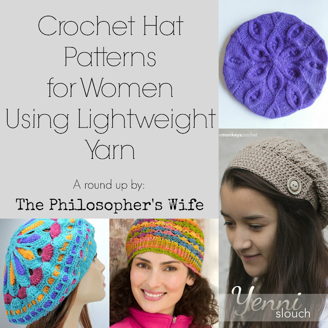 The Philosopher's Wife Crochet Hat Patterns for Women Using