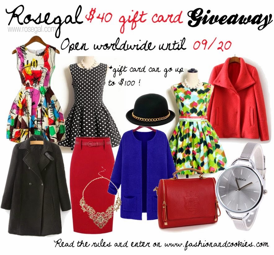 $40 Gift Card Giveaway on Rosegal.com, Fashion and Cookies, fashion blog
