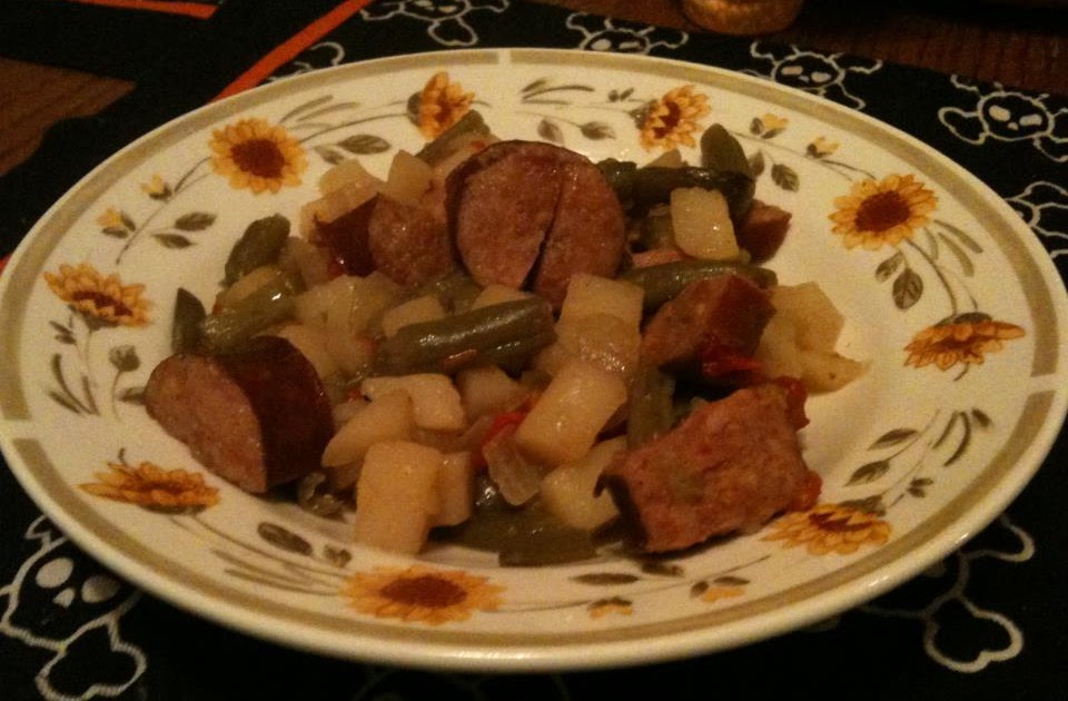 Dinner....1 day at a time Polish Sausage Stew