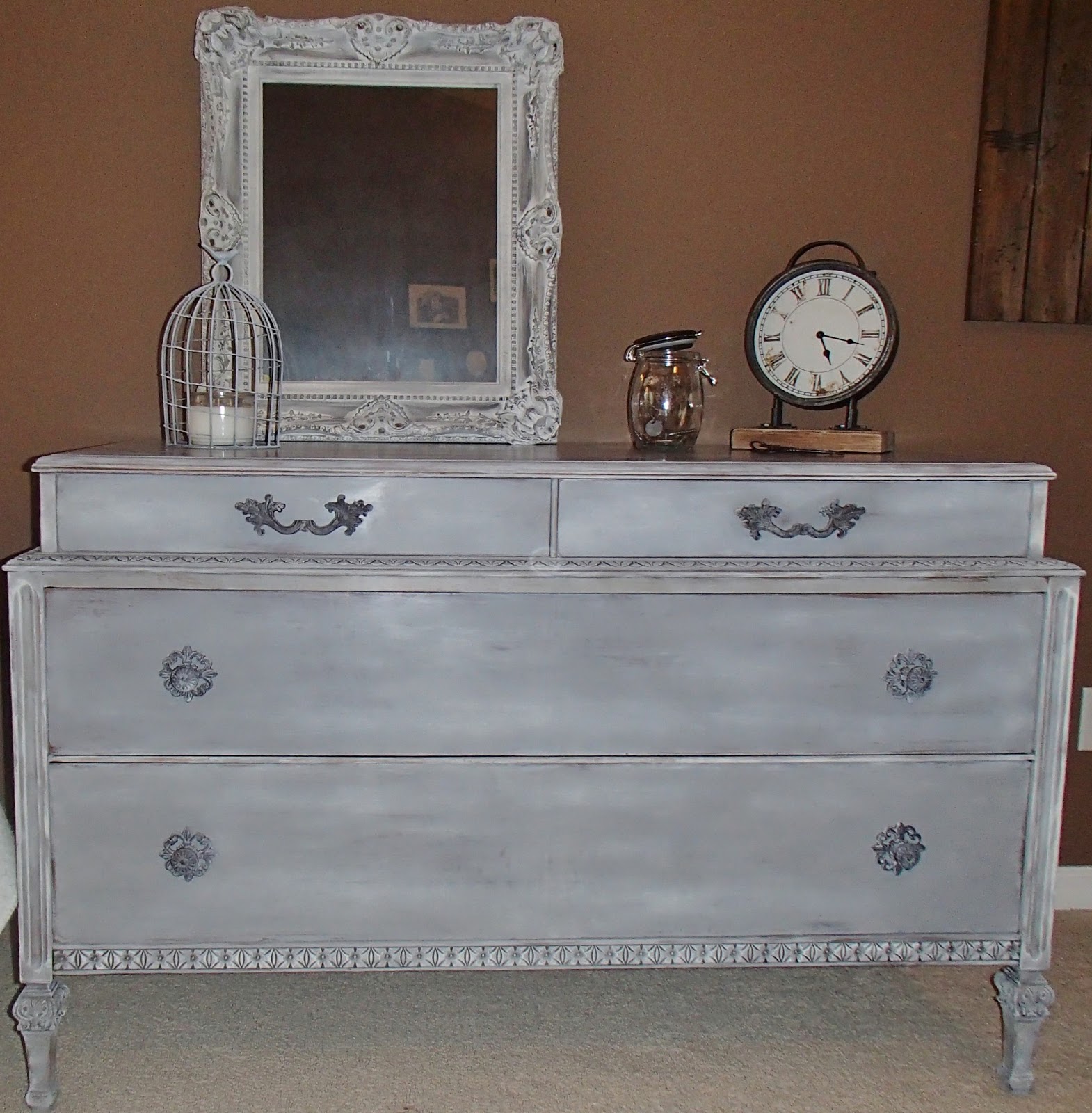 New Again Weathered French Grey Dresser
