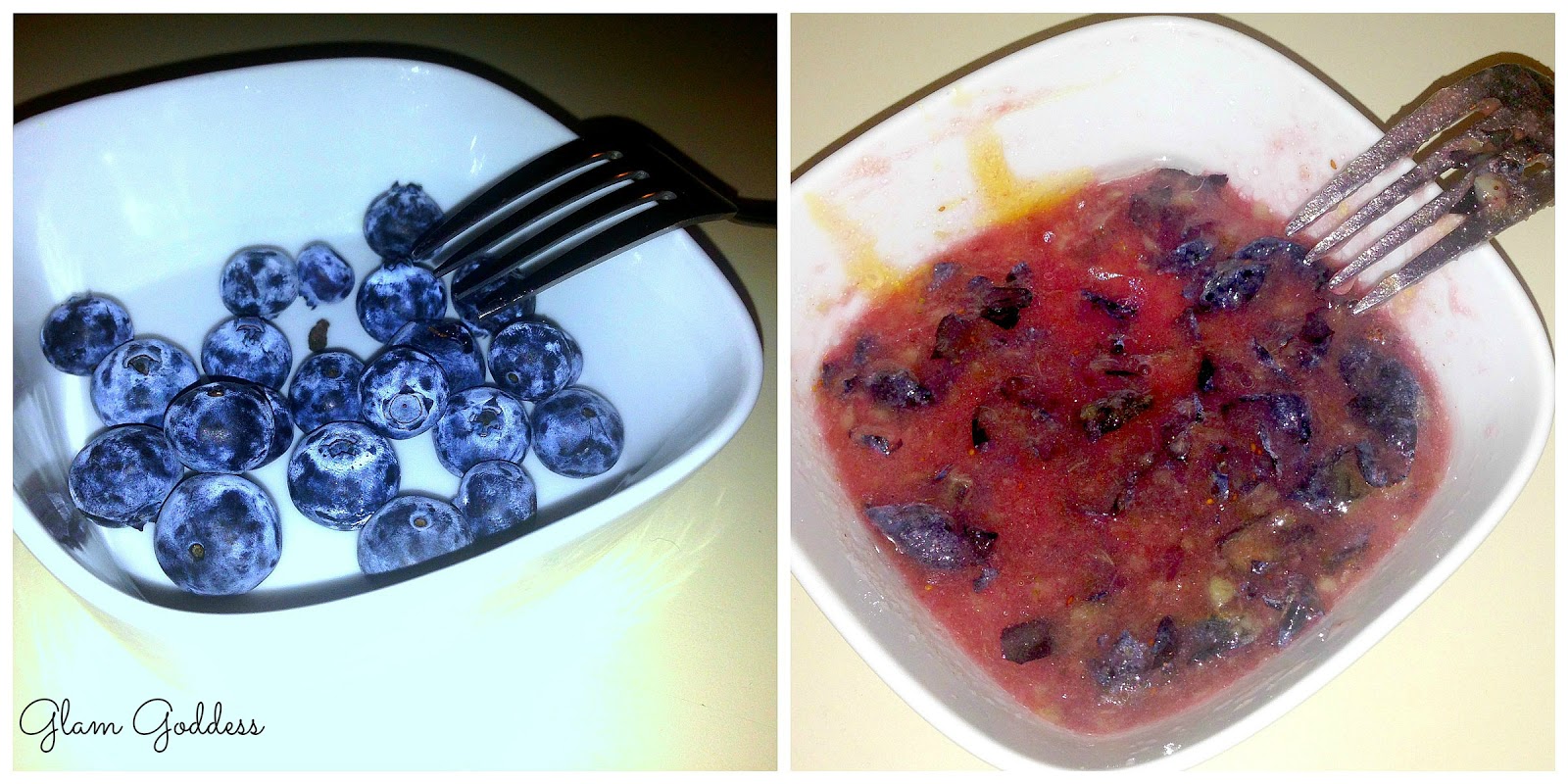 The Glam Goddess DIY Blueberry Face Mask