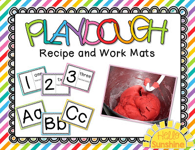  Play Dough Recipe and play mats