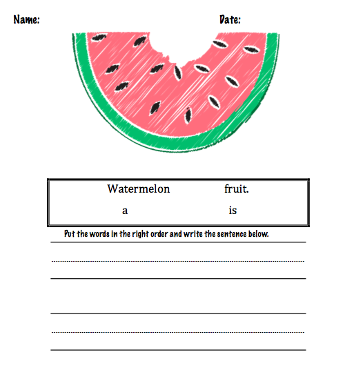 Autism Tank Writing Sentences Product