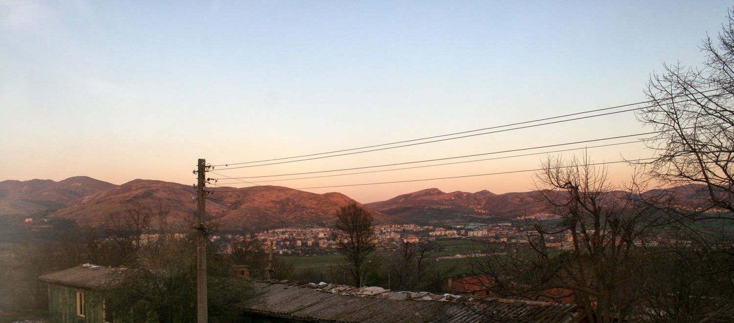 Sun reflecting on hills Sun reflecting on hills