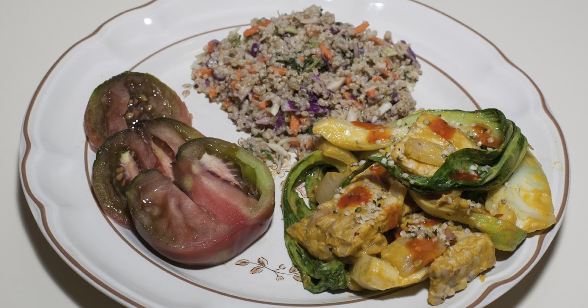 Dinner With Dilip Carrot Ginger Bok Choy Saute With Tempeh Sheets