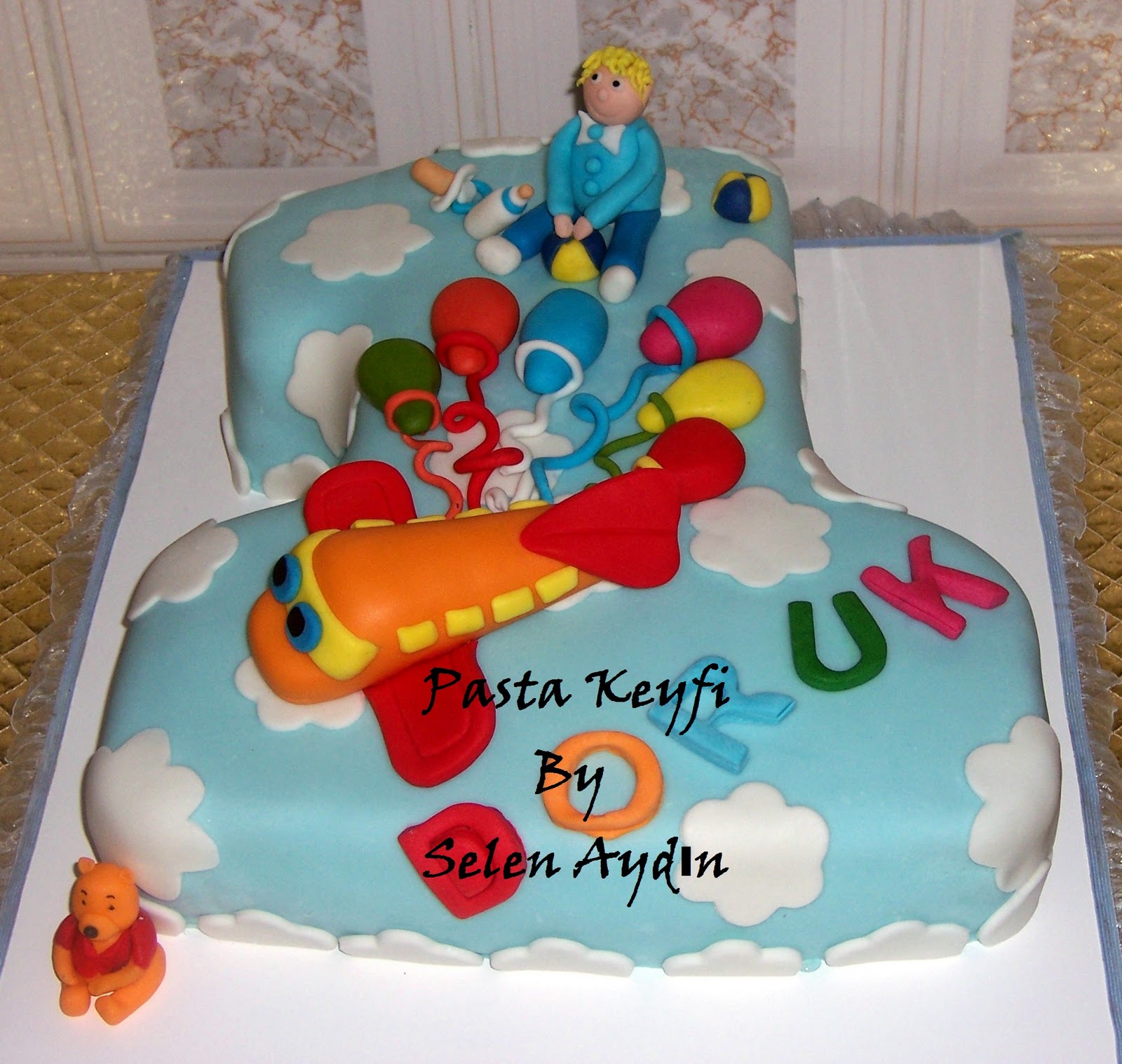PASTA KEYFİM OĞLUM DORUK�UMUN 1 YAŞ PASTASI
