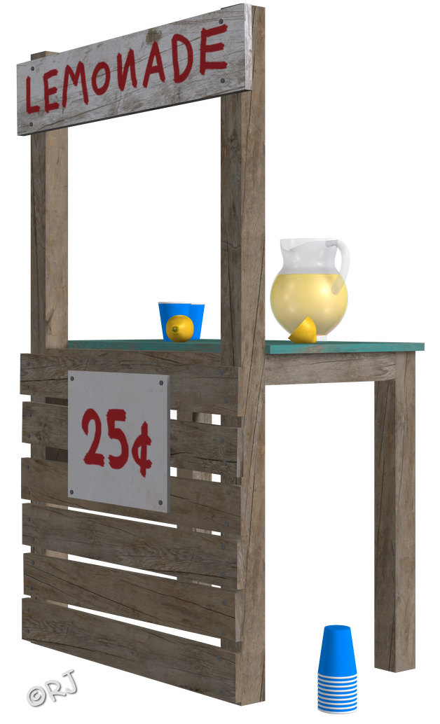 RJs DazZariffic Spot Free Lemonade Stand & Skylar (Mini Set)