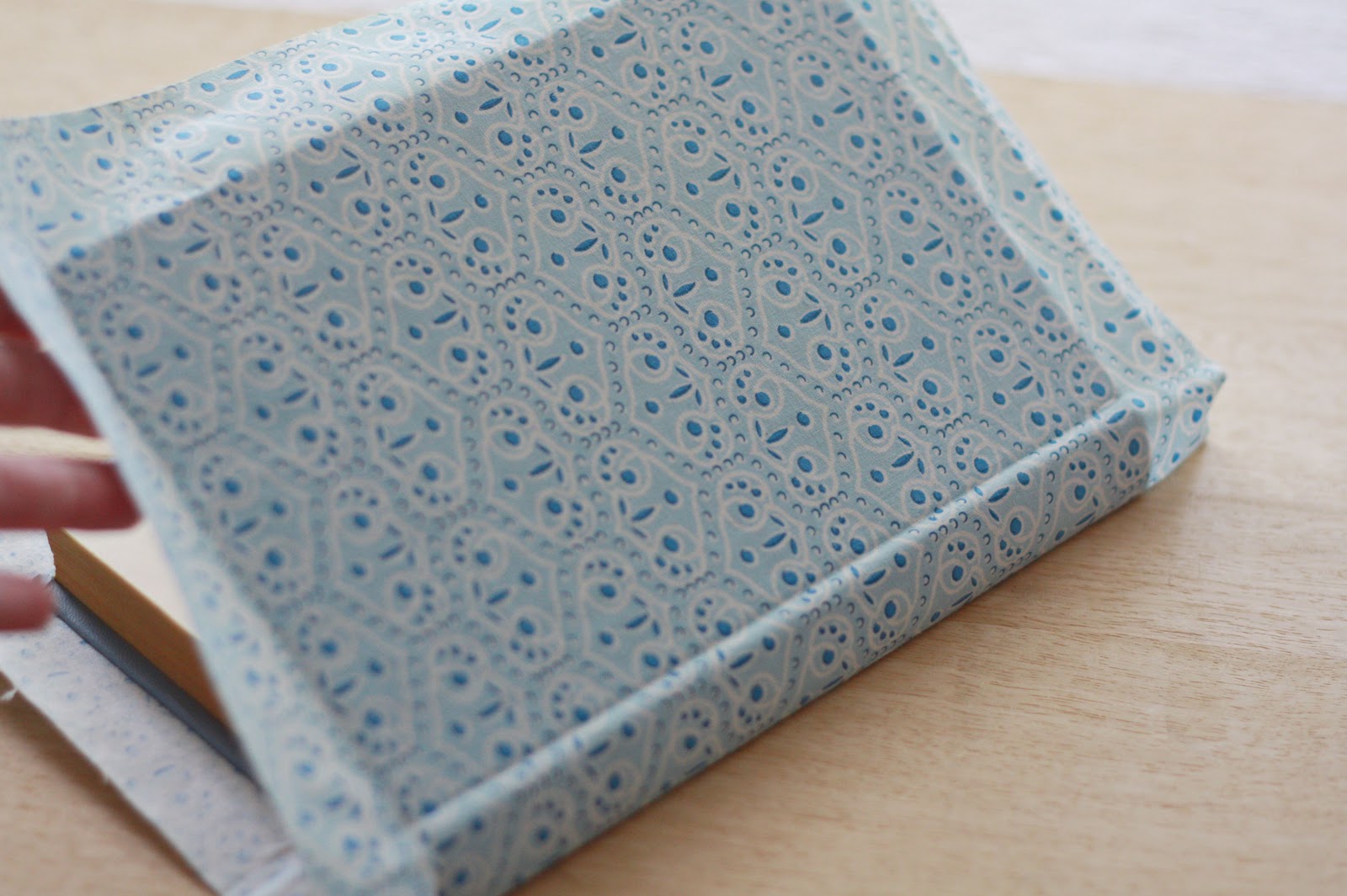 amy j. delightful blog Fabric Covered Book HowTo/ Tutorial