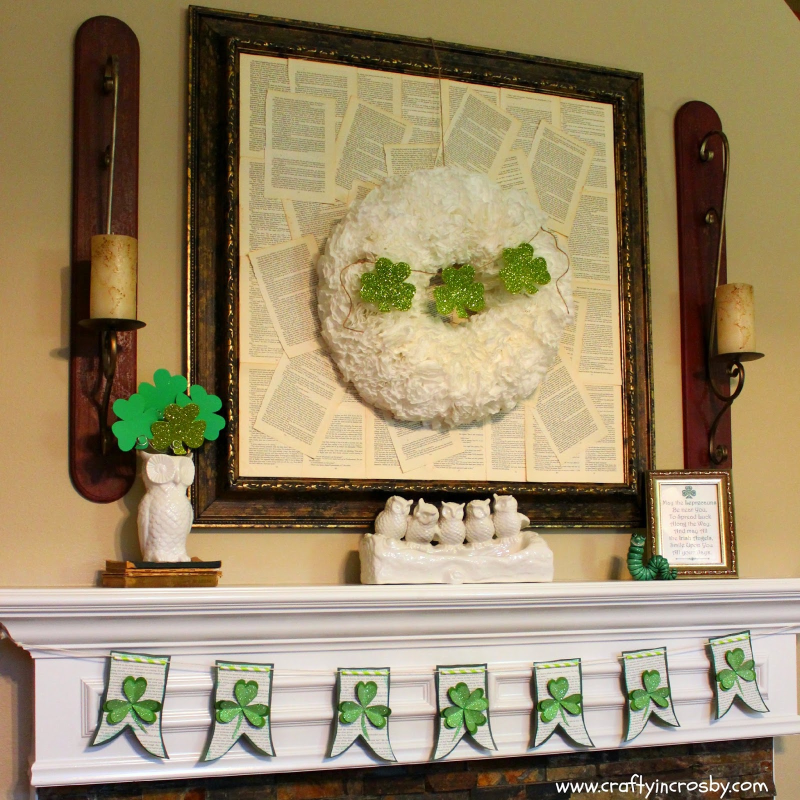 Interchangeable Wreath, March 17, St. Paddy's Day, St Patricks Day, Easy Holiday Decorating