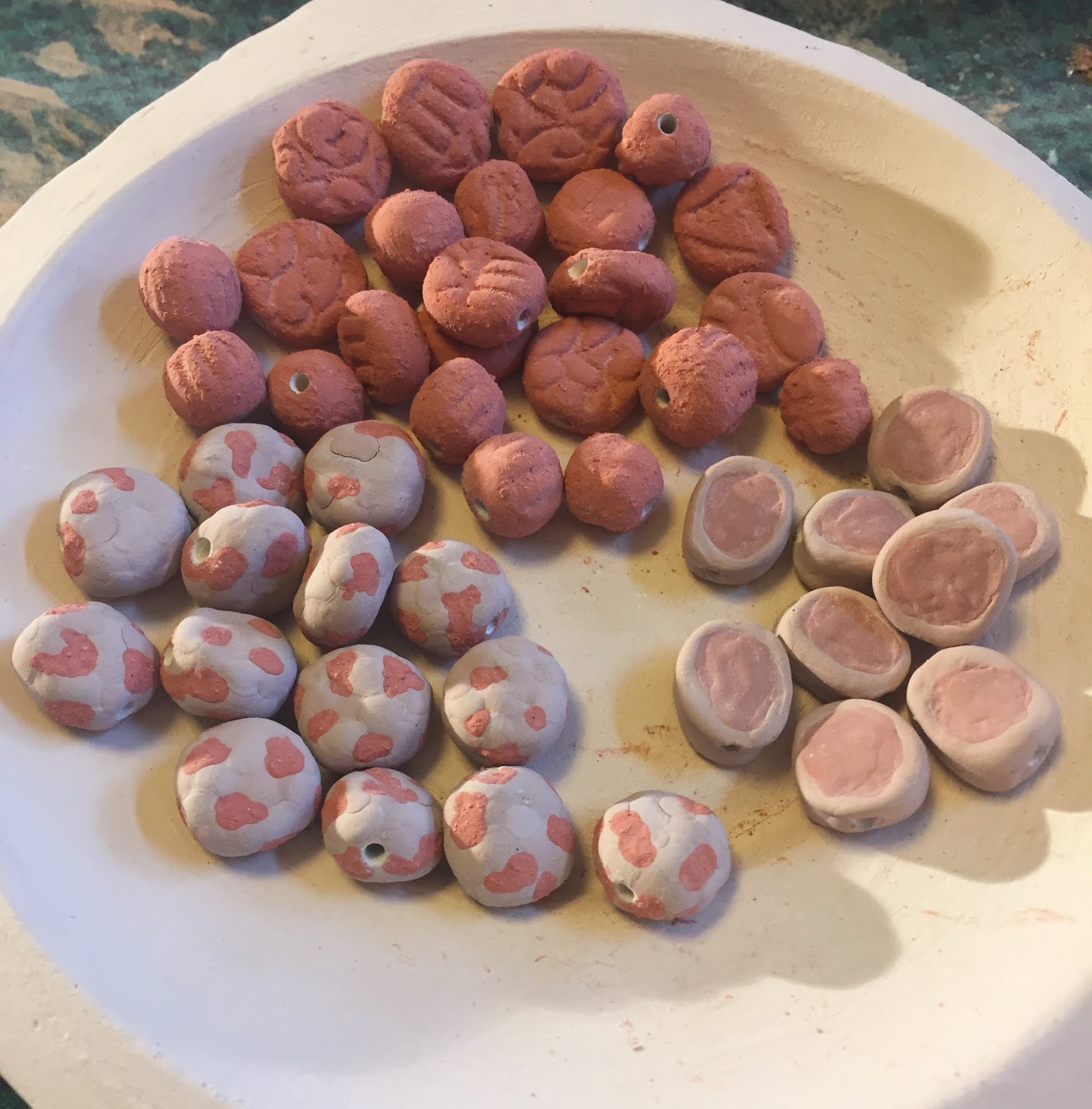 Love My Art Jewelry Glazing ceramic beads.... A Dry Beginning, A