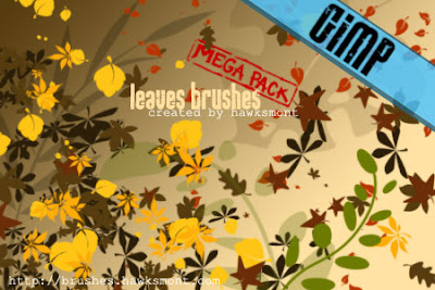 Gimp Brushes Leaves Mega Pack