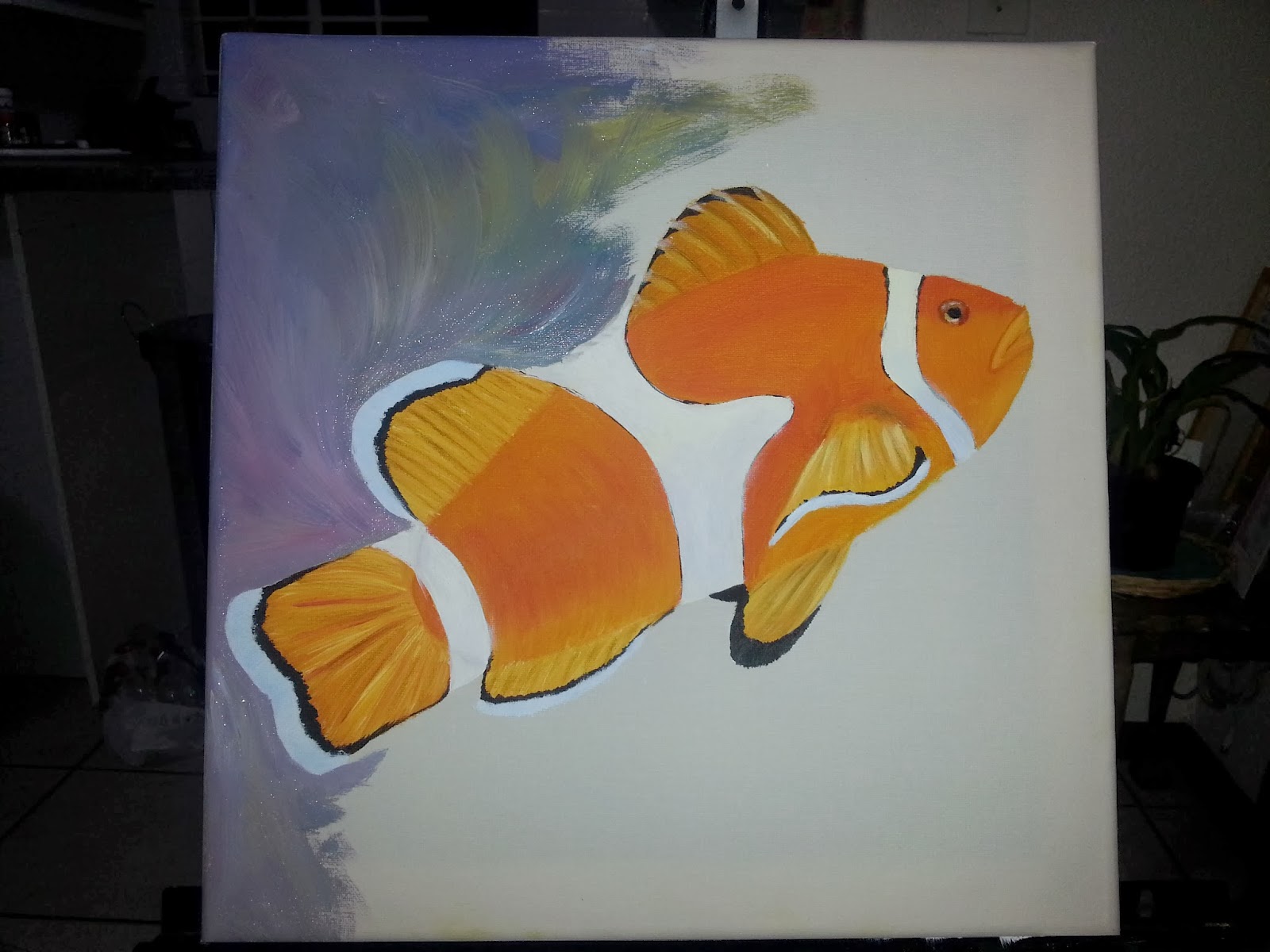 Clown Fish Painting 5 How to paint a clown fish 5