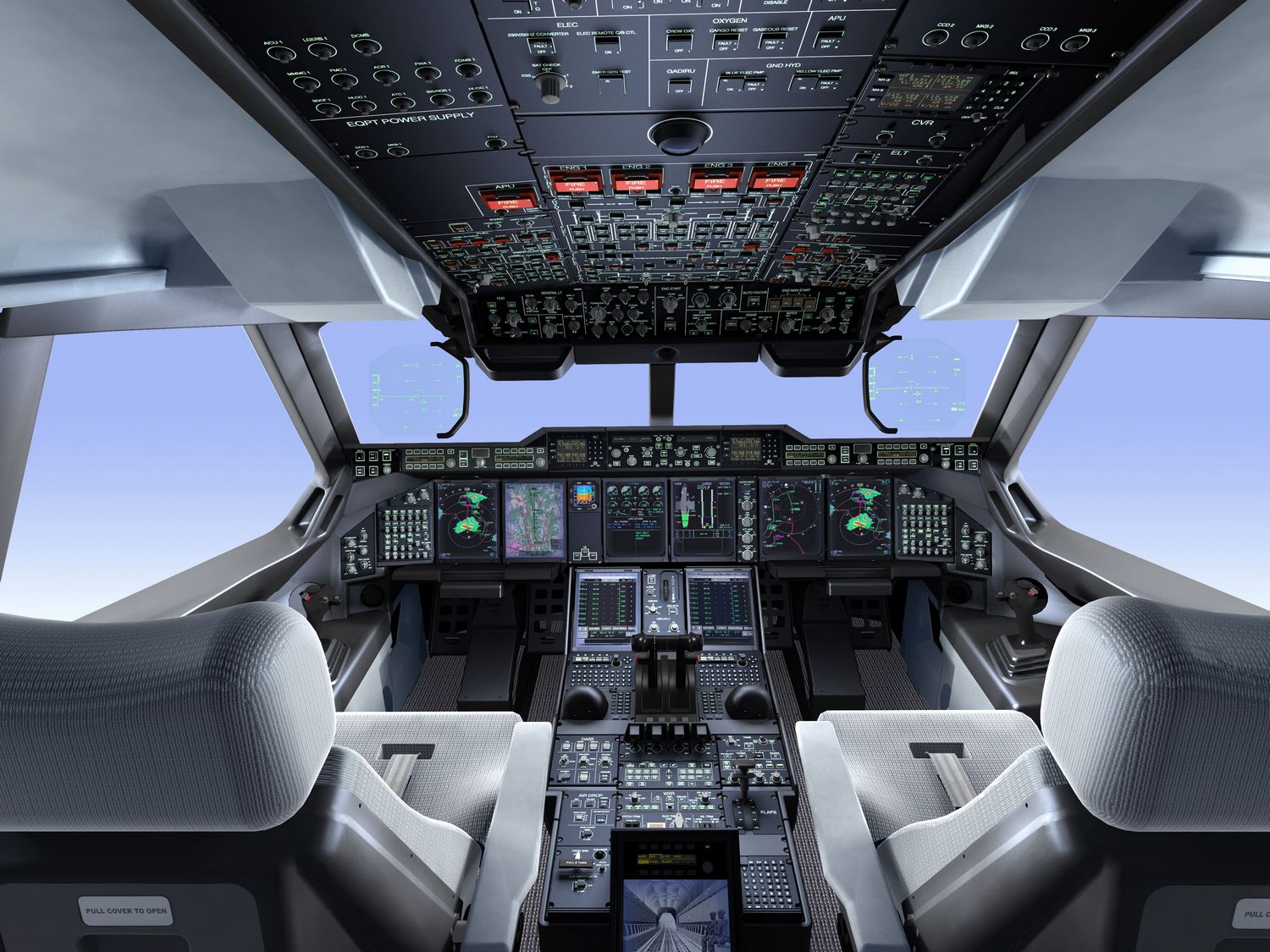 challenger 605 cockpit