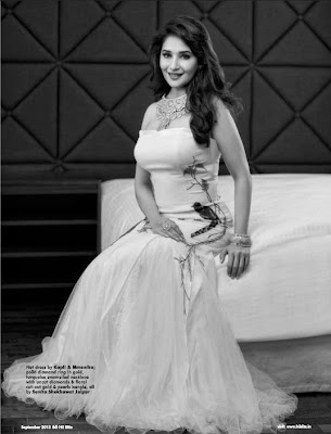 Evergreen diva Madhuri Dixit on the cover page of Hi! BLITZ